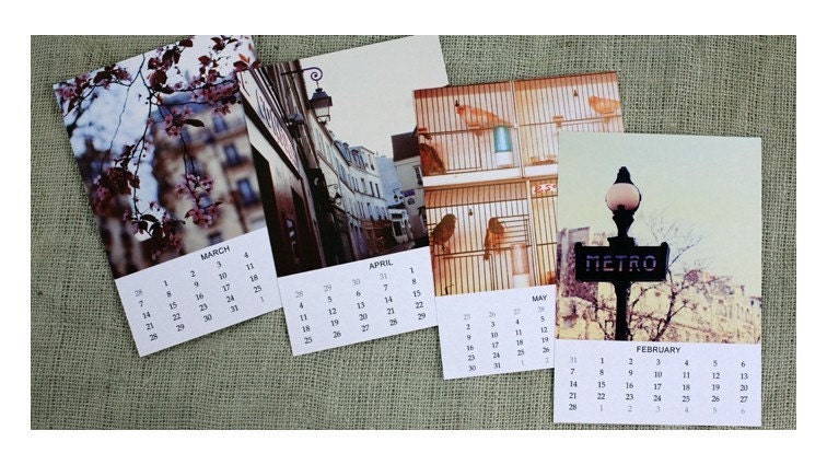 2010 Calendar Paris A Love Story