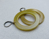 Vintage Bakelite Hoop Earrings