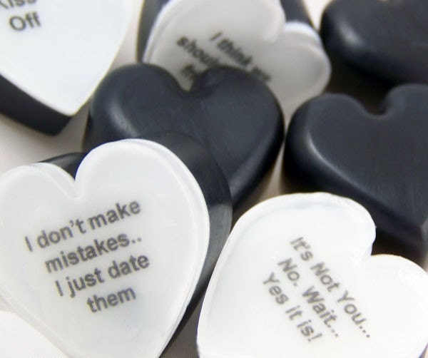 Glycerin Soap Hearts - Not Everyone is in Love