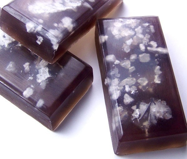 Sea Salt Glycerin Soap in Black Raspberry Vanilla