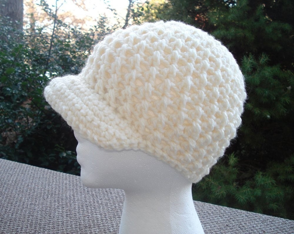 Crochet Newsboy Hat Pattern. Make a Beanie, a Newsboy Hat or Cap, and a Flower all in one design.