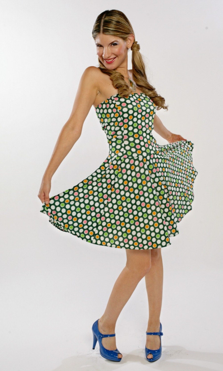 Green Polka Dot Dress
