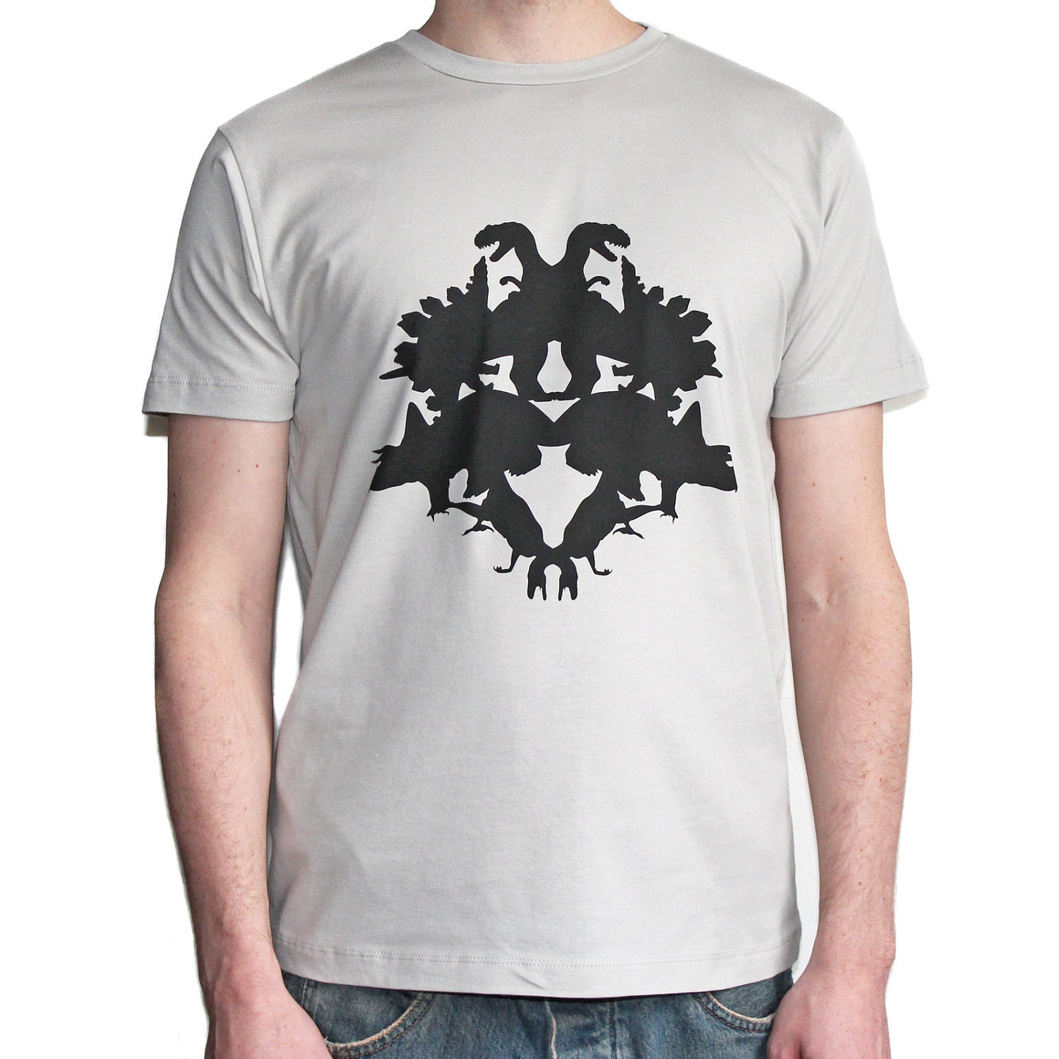 Men's Dinoblot T-Shirt Mist Grey