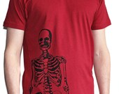 Men's Skeleton T-Shirt Cranberry