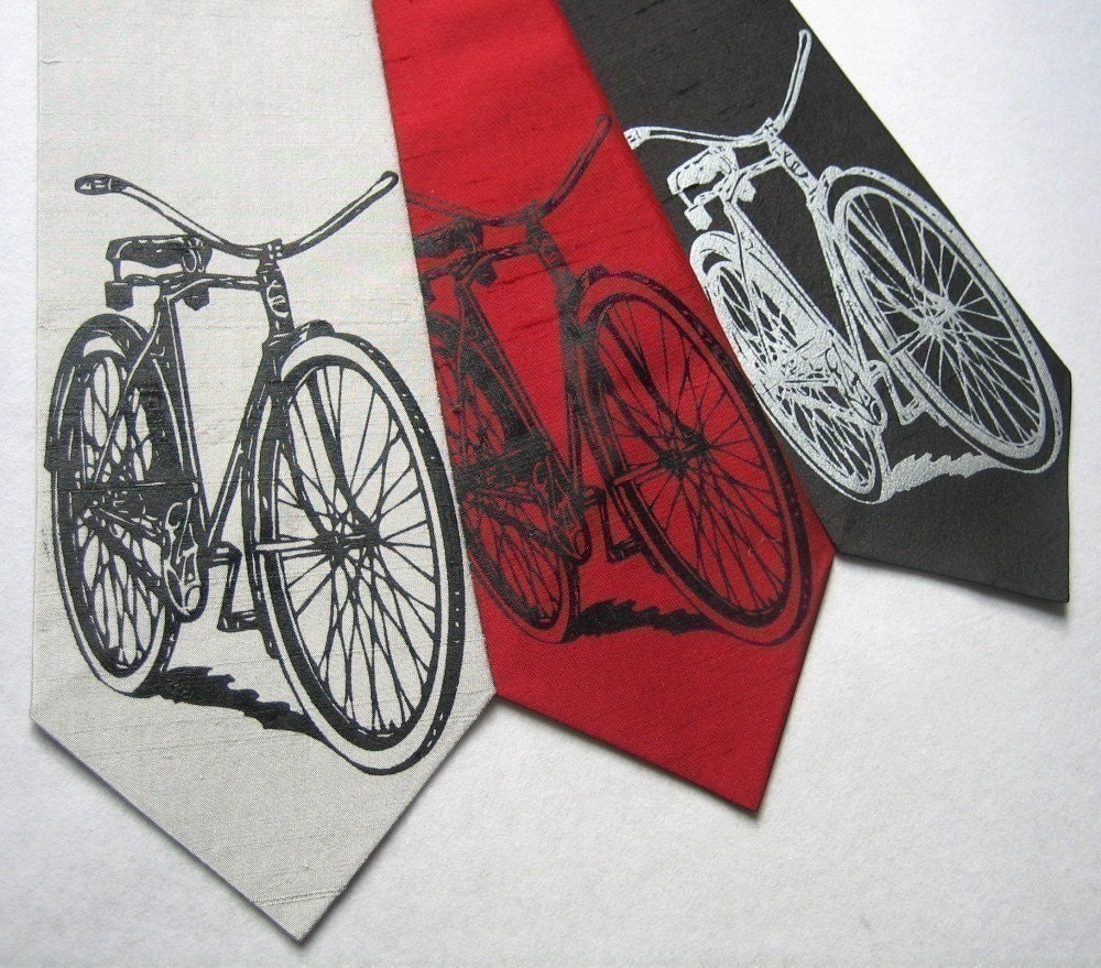 Bicycle Silk Tie