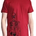 Men's Skeleton T-Shirt Cranberry