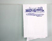 Boathouse Row Philadelphia tea towel - single floursack towel