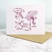 Unicorn - blank note card