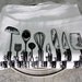 Kitchen Utensils diagram towels - set of two floursack tea towels