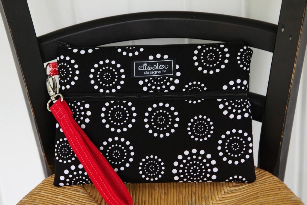 Kindle / iPad Mini / Nook / Sony / eReader / Padded Bag Pouch- Spiral Dot