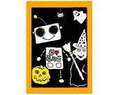 Halloweeners, Flat Card 4.25x6 with envelope
