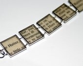 Alice in Wonderland Recycled Book Bracelet