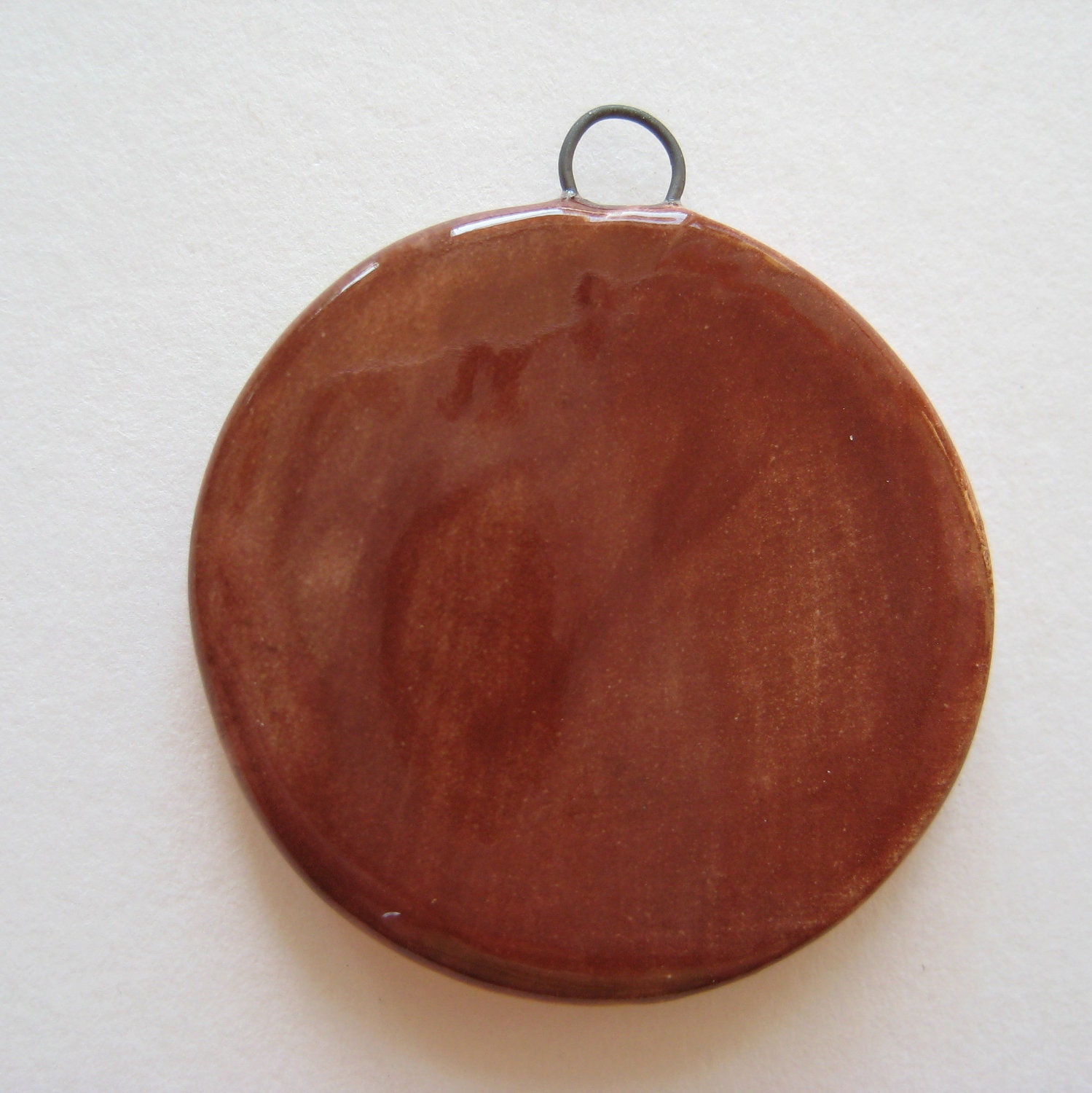 Reserved for B  Handmade Ceramic Pendant  Clover Colorful
