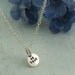 Tiny Word Charm - Les Petite Collection - necklace in sterling silver by Kathryn Riechert - choose from several words
