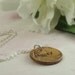 Lucky Penny Necklace -- sterling silver with a coin by Kathryn Riechert