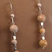 Neutral Tones - Jasper Earrings with sterling silver - by Kathryn Riechert