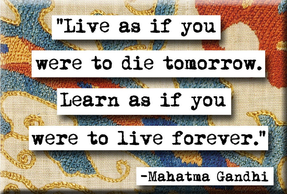 Mahatma Gandhi Quote Magnet (no.210)