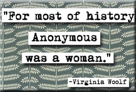 Virginia Woolf Quote Magnet or Pocket Mirror (no.108)