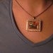 Postage Stamp Pendant - Calvin and Hobbes