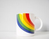 Vintage bright graphic rainbow mug - thecupcakekid Vintage bright graphic rainbow mug - thecupcakekid