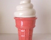 Strawberry Ice Cream Cone Trinket Box