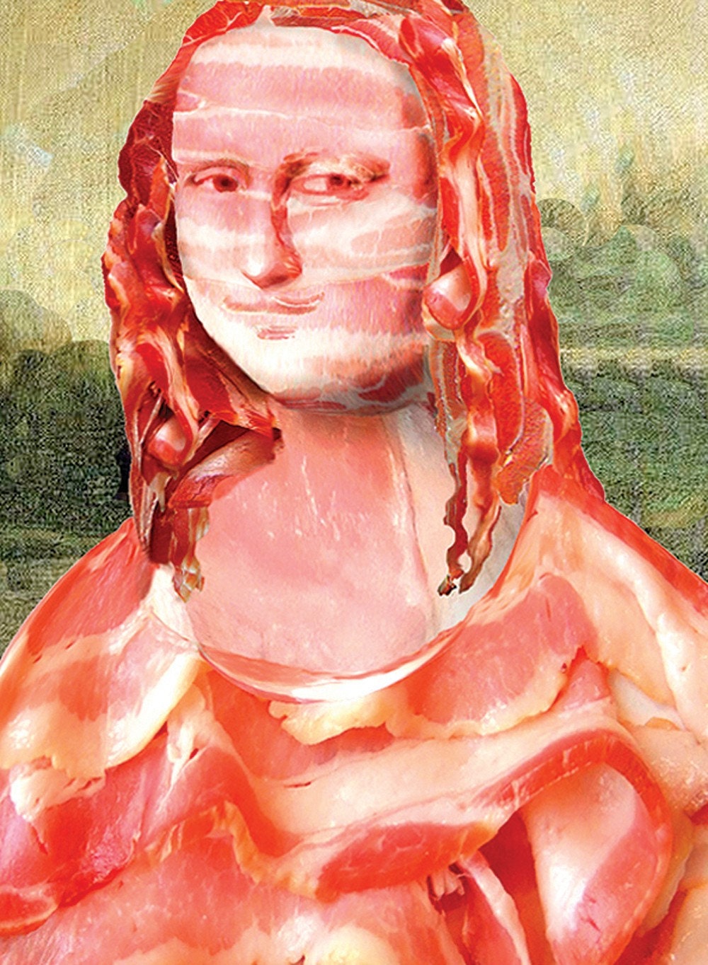 Mona Bacon postcards - you are bacon beautiful