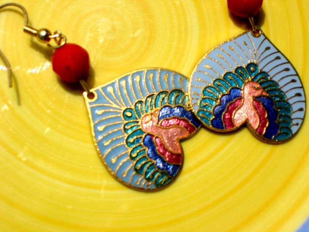 Sweet Peacock Earrings