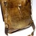 XL Boho Leather Messenger Bag with Crochet Doily and Antique Steamship Key - One Of A Kind