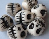 Dia De Los Muertos Grinning Skull Beads (7 pc)