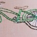 Hand Embroidery Hoop - Be Green Bicycle