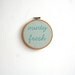 Hand Embroidery Hoop - Minty Fresh