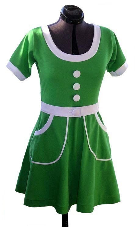 SALE Vintage inspired spring jersey dress -- choose your color and size
