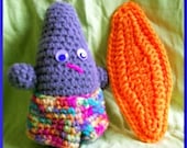 Crochet Pattern, Rock People Surfer Dude