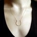 Lucky Necklace Gold Good Luck Horseshoe Equestrian Handmade Goldfilled Jewelry