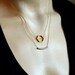 Golden Geometry Necklace Gold Hexagon Jewelry
