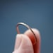 14k Rose Gold Ring Hammered Band Slim Stacking Jewelry Recycled Gold Ethical Elegant Simple Handmade