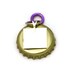 RESERVED - purple & teal flower pendant