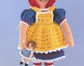 Crochet Pattern  - Amigurumi Raggedy Doll, Girl With Tiny Rag Doll, Emma and Lizzie - Instant Download