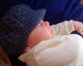 A CAPful of Cuteness - for Newborns Up  - Crocheted Baby Cap in 100% Soft Acrylic Yarn - CUSTOM ORDER