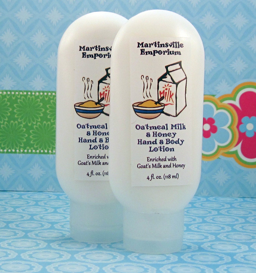 Oatmeal Milk and Honey Hand and Body Lotion - Enriched with Shea Butter, Goat's Milk and Honey