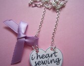 I love sewing necklace, a very cute unique different jewellery piece
