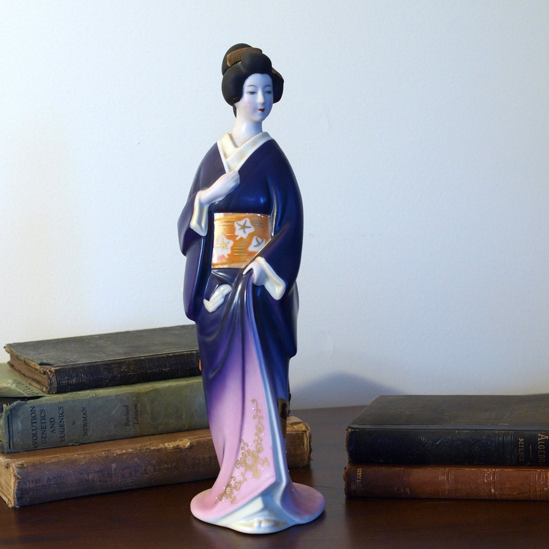 Vintage House of Koshu Geisha plum wine bottle by Seiyei China, made in Japan, excellent condition