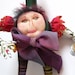 Lady Gourdington Penworthy - Gourd Doll - OOAK Artdoll from Mountain Dolls