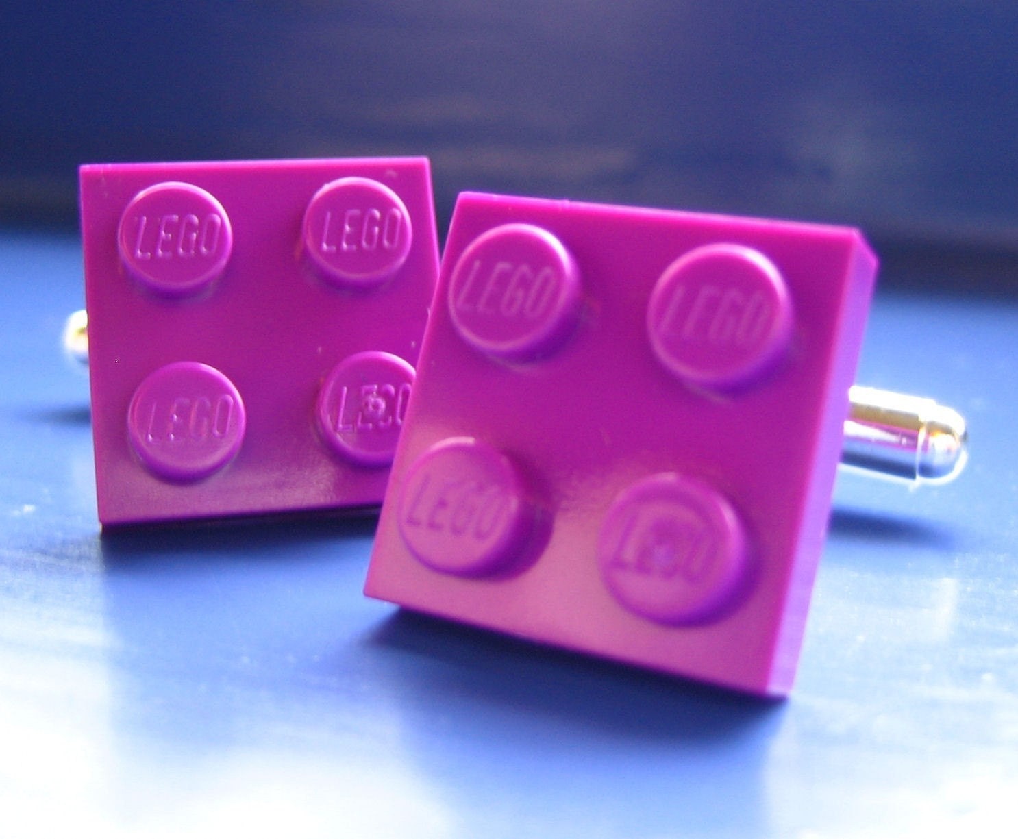Perfectly Purple Brick Cufflinks