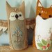 Goldenrod One of a Kind embroidered Fox Plush