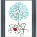 Tree Artwork Fox Nap Watercolor Art Print Winter Wall Art Children Decor