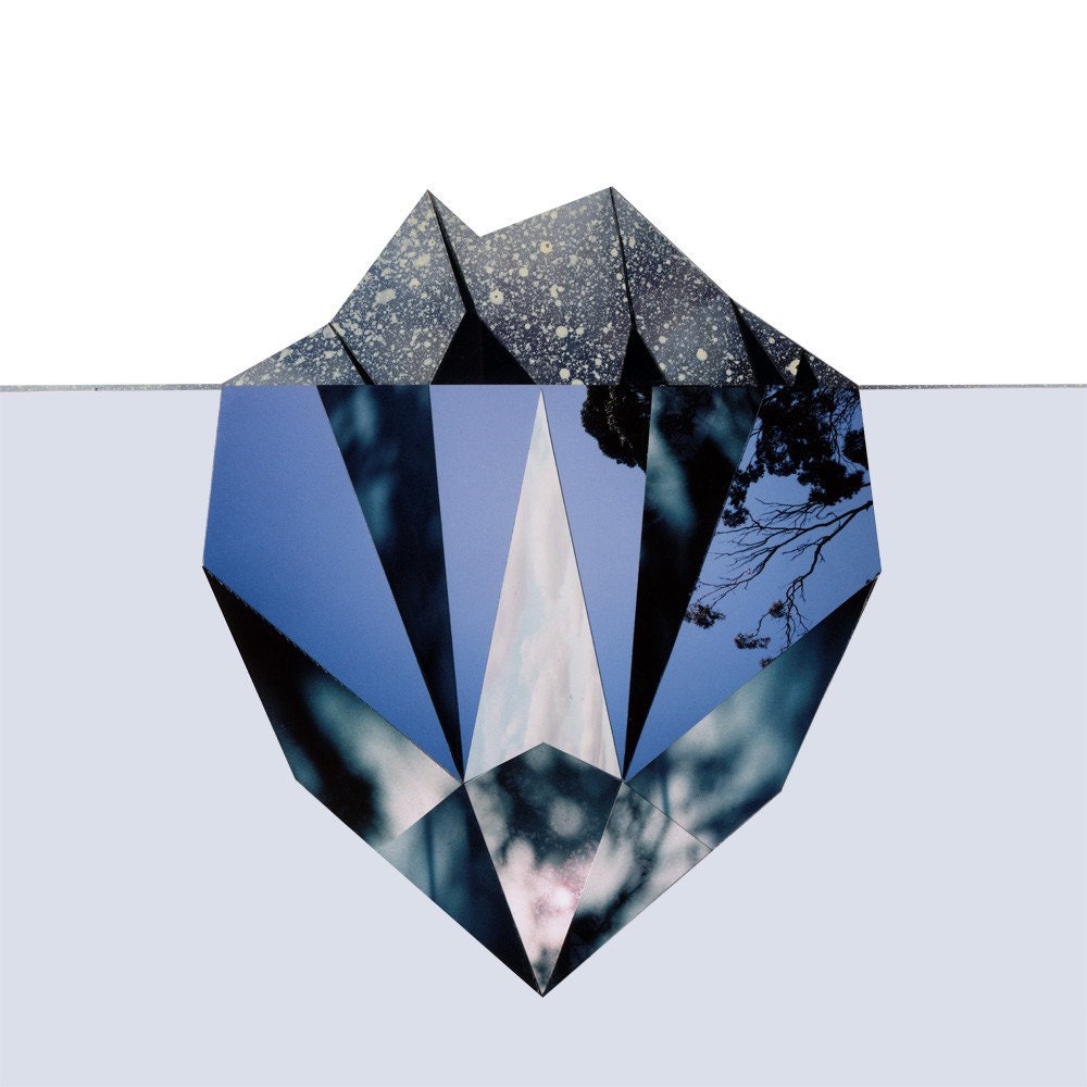 Iceberg - 8 inch collage