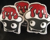 Vampire Cupcake Screen Printed Plush