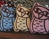 Tiny Owl Hand Screen Printed Plushie