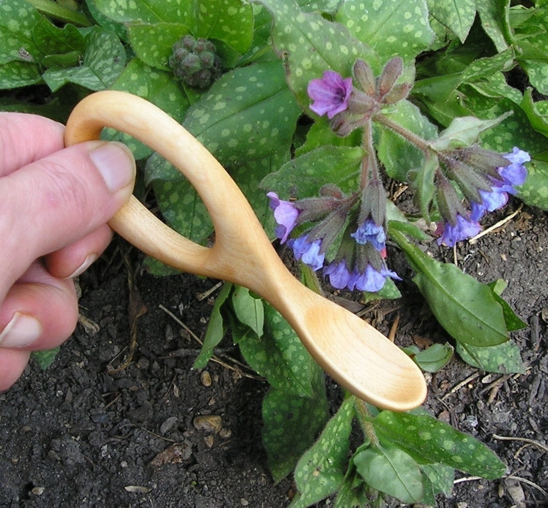 Natural Wooden Baby Spoon (Hand Carved Maple)